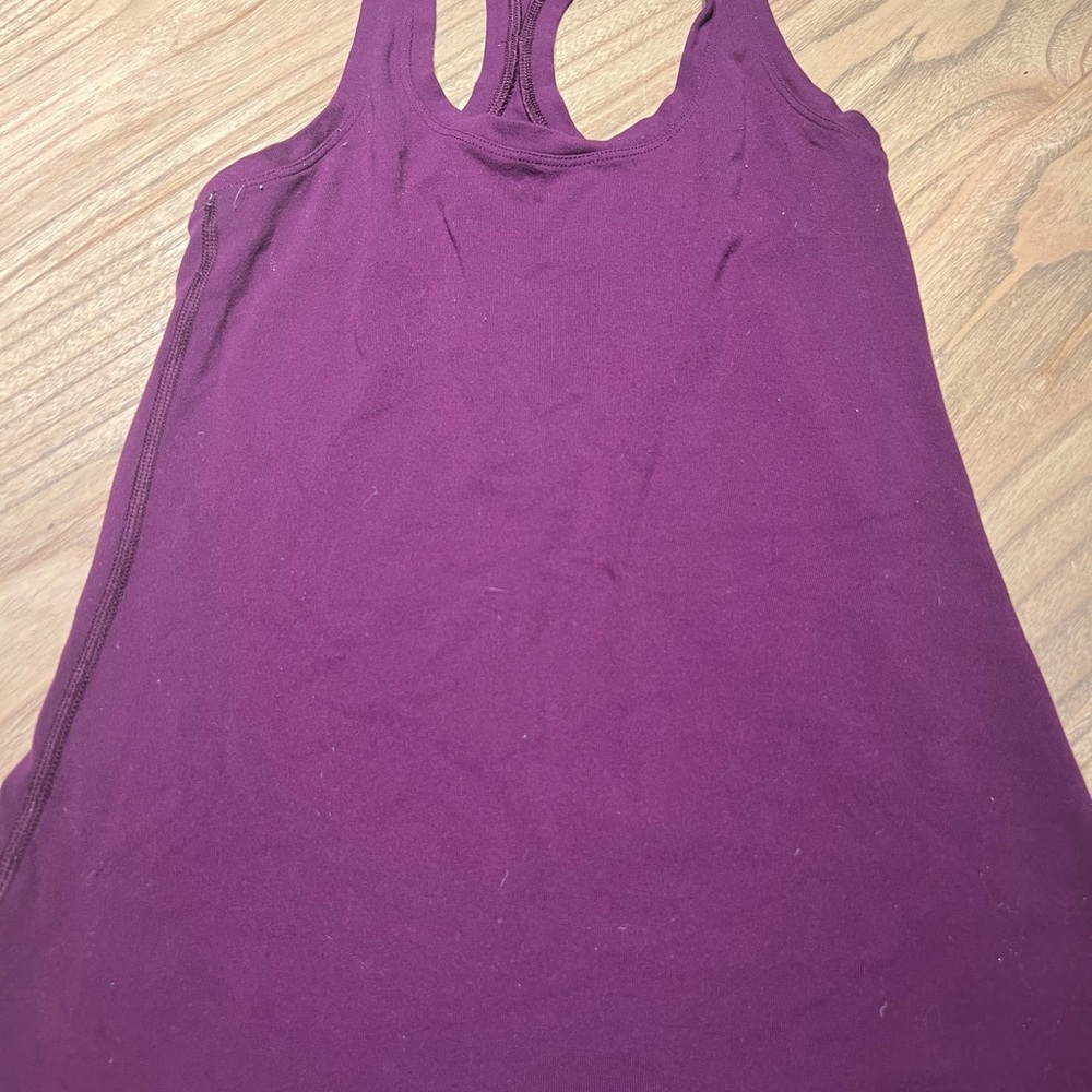 Lululemon Athletica Purple Sleeveless Tank Top